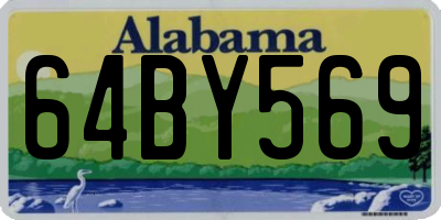 AL license plate 64BY569