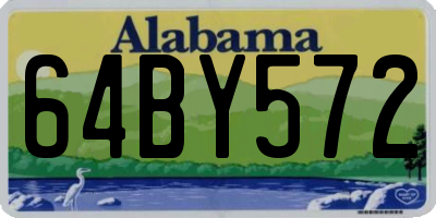 AL license plate 64BY572