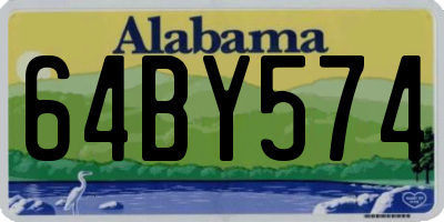 AL license plate 64BY574