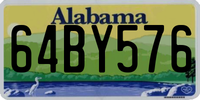 AL license plate 64BY576