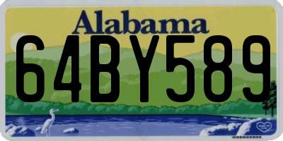 AL license plate 64BY589