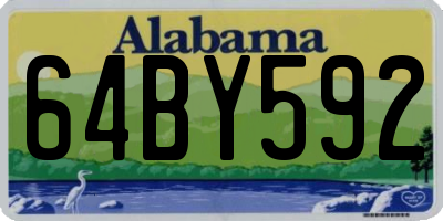 AL license plate 64BY592