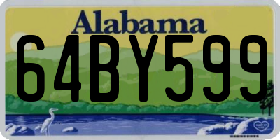 AL license plate 64BY599