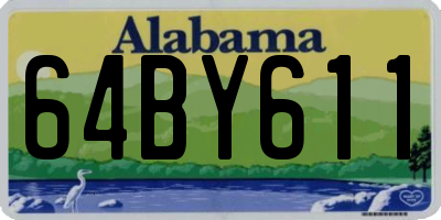 AL license plate 64BY611