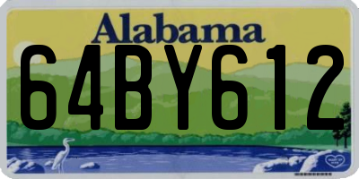 AL license plate 64BY612