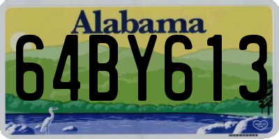 AL license plate 64BY613