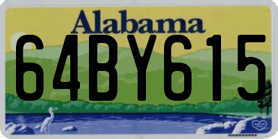 AL license plate 64BY615