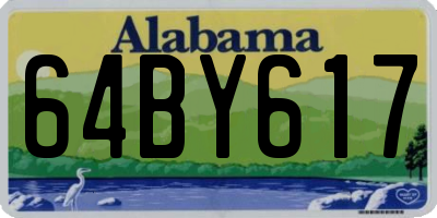 AL license plate 64BY617