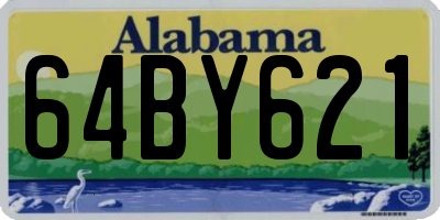 AL license plate 64BY621