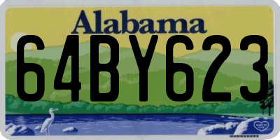 AL license plate 64BY623