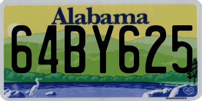 AL license plate 64BY625