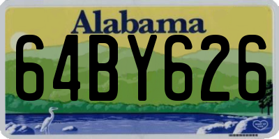 AL license plate 64BY626