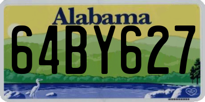 AL license plate 64BY627