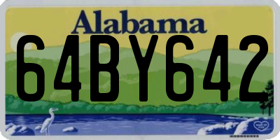 AL license plate 64BY642