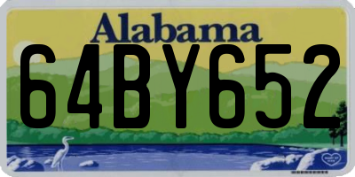 AL license plate 64BY652