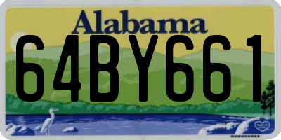 AL license plate 64BY661