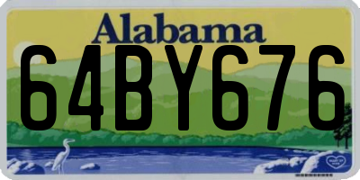 AL license plate 64BY676