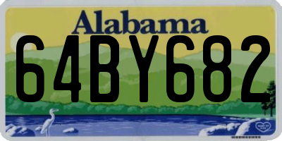 AL license plate 64BY682