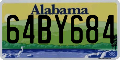 AL license plate 64BY684