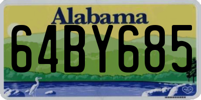 AL license plate 64BY685