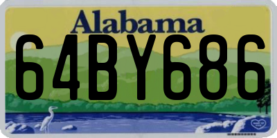 AL license plate 64BY686