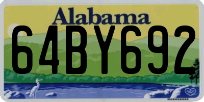 AL license plate 64BY692