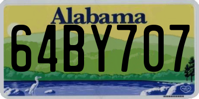 AL license plate 64BY707