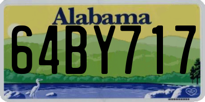 AL license plate 64BY717