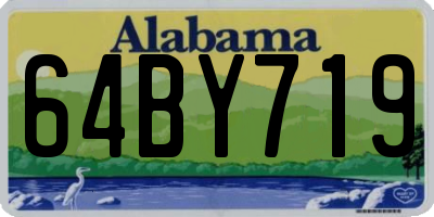 AL license plate 64BY719