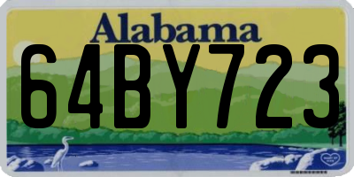 AL license plate 64BY723