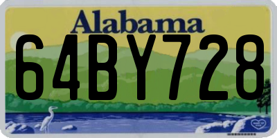 AL license plate 64BY728