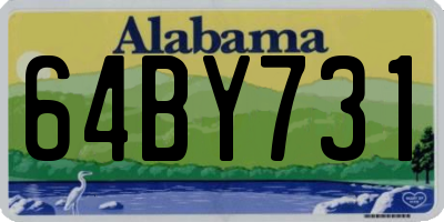 AL license plate 64BY731