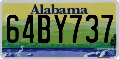 AL license plate 64BY737