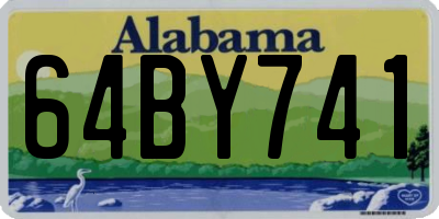 AL license plate 64BY741