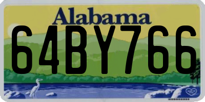 AL license plate 64BY766