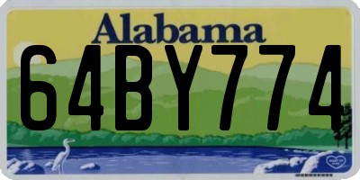 AL license plate 64BY774