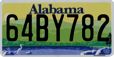 AL license plate 64BY782