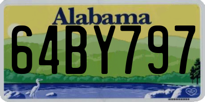 AL license plate 64BY797