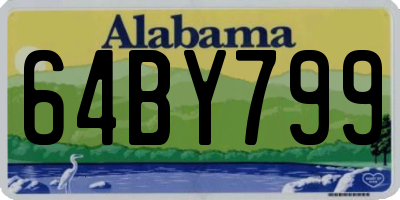 AL license plate 64BY799