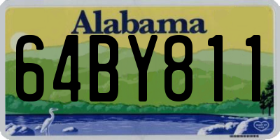 AL license plate 64BY811