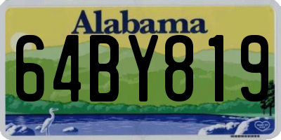 AL license plate 64BY819
