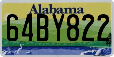 AL license plate 64BY822