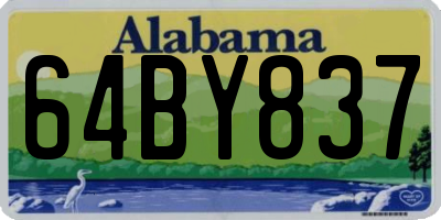 AL license plate 64BY837