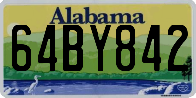 AL license plate 64BY842