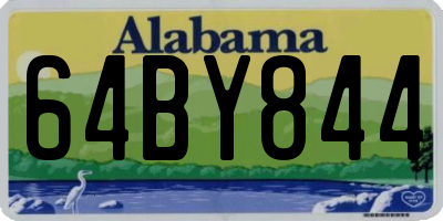 AL license plate 64BY844