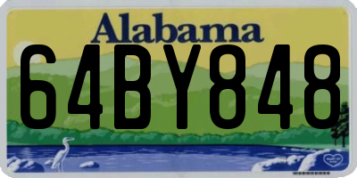 AL license plate 64BY848