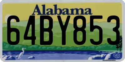 AL license plate 64BY853