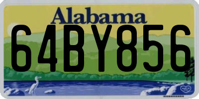 AL license plate 64BY856