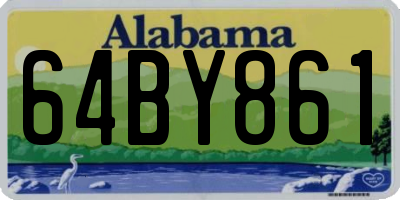 AL license plate 64BY861