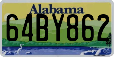 AL license plate 64BY862